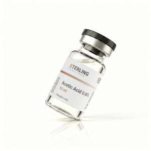Sterling Peptides acetic acid 0.6% 10ml sterile solution laboratory research UK